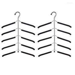 Hangers Clothes Space Saving Cloth Rack Multilayer Storage Hanger Pants Durable Home Gift 2 Pieces