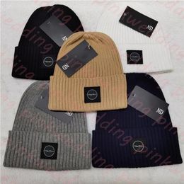 Men Knitted Beanie Casual Wool Skull Cap Womens Thick Bonnet Winter Street Hip Hop Beanies High Quality7318139233N