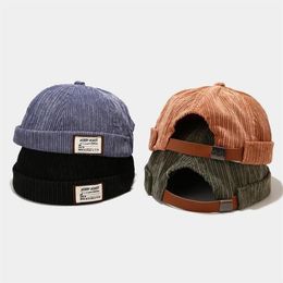 BeanieSkull Caps 2022 Spring Autumn Beanie Men039s Women039s Fashion Beanies Hat Brimless Corduroy Cool Hats For Women Men8063585287B