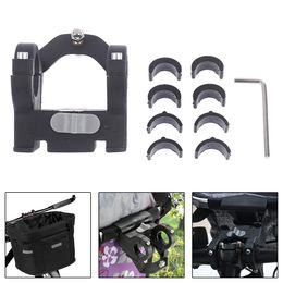 Panniers Bags Locking Hook Quick Unlock Folding Bike Basket Holder for Bicycle Fold Bags with Installation Wrench 230616