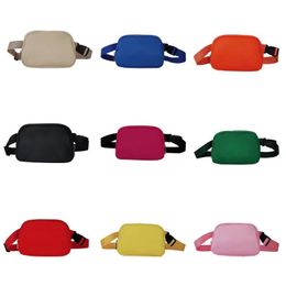 Luxury belt Bag designer belt Bag chest yoga bag nylon Womens mens outdoor Fleece Shoulder Crossbody Waist Bags with brand logo Handbag gift 9 Colours