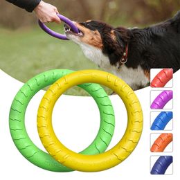 EVA Dog Toy Flying Disc Training Ring Puller Resistant Floating Outdoor Interactive Toy Supplies Pet Dog Toys Aggressive Chewing