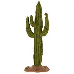 Decorative Flowers Artificial Cactus Small Ornament Simulation Decor Sand Table DIY Model Green