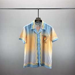 2 LUXURY Designers Shirts Men's Fashion Tiger Letter V silk bowling shirt Casual Shirts Men Slim Fit Short Sleeve Dress Shirt M-3XL#1016