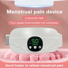 Slimming Belt SITUOFUN Menstrual Heating Pad Warm Belt Waist Vibration Massage Device Abdominal Massager for Cramps Period Pain Relief 230615