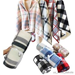 Blanket Women Fleece Thermal TV Blanket Blanket Plush Thick Lazy Sofa Potato Home Wearing Cape R230616