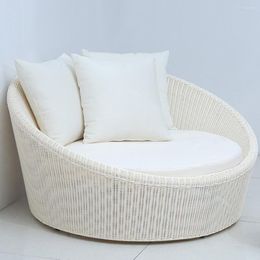 Camp Furniture Outdoor Rattan Bed Villa Garden Luxury Leisure Sofa