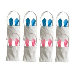 In Stock Gift Tote Bag Sublimation Blank Canvas Bag Party Storagte Bags Easter Gifts Egg Candies Tote Bag Personalised With Rabbit Ears