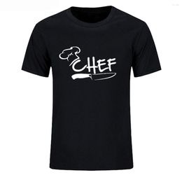 Men's T Shirts Chef Shirt Funny Cook Tee Cap Men Tshirt Cool Kitchen Knife Cotton Restaurant T-shirt Casual Harajuku