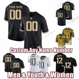 Custom S-6XL Army Black Knights College Football Jerseys Isaiah Filisi Anderson Britton Alex Meredith Ahlon Mitchell Zach Mundell Tyhier Any Name Number Jersey