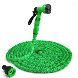 Watering Equipments Garden Hose Pipe Water Coil Expandable Magic 7 Patterns Gun Pot Gardening Tool High Pressure