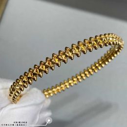 Designer Trend Carter Bullet Head Bracelet Gold Second Generation High Quality Couple Rivet Colorless and Stylish Versatile LYZG