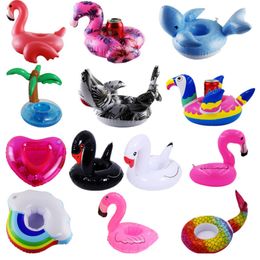 Inflatable Floats tubes Mini Water Cup Holder Floating Inflatable Cup Holder Swimming Pool Beverage Floating Toy Inflatable Ring Cup Holder 230616