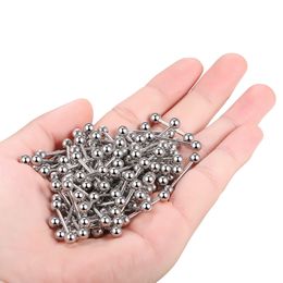 Labret Lip Piercing Jewelry 50Pcs 1416G Helix Bar External Threaded Nipple Rod in Tongue Barbells Industrial Ear 438MM 230615