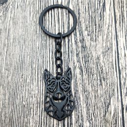 Keychains American Akita Key Chains Fashion Pet Dog Jewellery Trendy Car Keychain Bag Keyring For Women Men