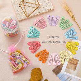 Hair Accessories 10/20PCS/Set Girls Cute Colorful Hairpins Women Fashion Waterdrop Shape Kids Sweet Clips