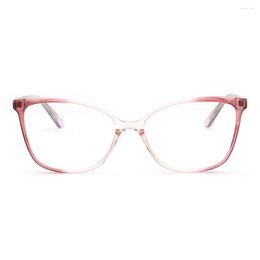 Sunglasses Frames Women Cateye Eyeglass For Round Translucent Clear Eyeglasses Acetate 2023 Fashion Full Rim Retro Glasses Eyewear