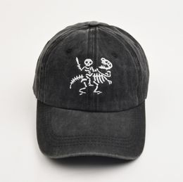 Ball Caps Skeleton Knight And Dragon Embroidery Cotton Baseball Caps For Men Women Hats Vintag Cotton Hip Hop Dad Hat Trucker Hat 230615