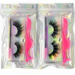 Makeup Tools Mink Eyelashes Set Natural Fluffy Dramatic Wispy Make Up Mink Lashes Wholesale Faux Cils Lash Packaging False Lashes Packs 230615