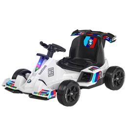 HY 12V Large Battery Children's Electric Car Radio Control Baby Car Toys Rideable Kids Racing Drift Vehicle for 1-6 Years Old