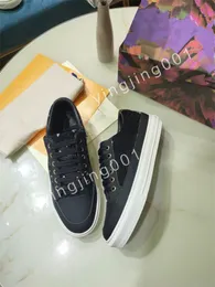 New Luxury Designer Stripe Casual Shoes Fashionable Leather Lace-up Tennis Shoe Fabric Low Canvas Sports Men Women