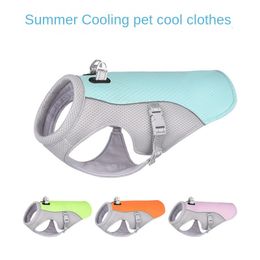 Dog Apparel Quick cooling vest for dogs safety belt summer clothing outdoor reflective adjustable breathable jacket suitable small medium and large 230616