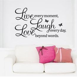 live laugh love quotes wall decals zooyoo1002 home decorations adesivo de paredes removable diy wall stickers