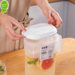 New 1800ML Transparent Cold Water Bottle Large Capacity Drinkware Kettle Pot Beverage Dispenser Household Tools Plastic Jug Bucket