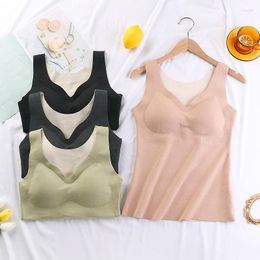 Yoga Outfit Woman Thermal Underwear Plus Size Bra Vest Thermo Lingerie Winter Clothing Warm Top Inner Wear Shirt Undershirt Intimate