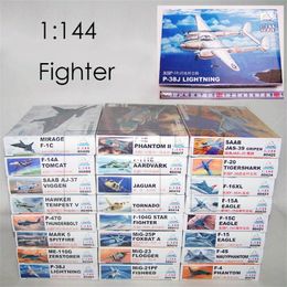 3D Puzzles 1 144 Fighter Military Plastic Assembly Aircraft Model 25 Kinds to Choose 230616