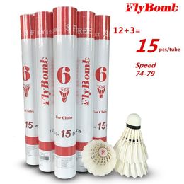 Badminton Shuttlecocks 5tubeslot Shuttlecock FB6 Same Quality as A60 Goose Feather Flying Stability Durable Birdies Battledore L7000K05 230616