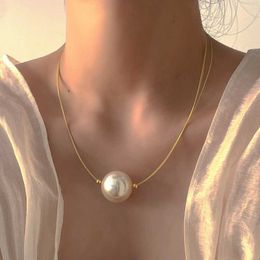 Collane con ciondolo Dichiarazione Grande collana di perle per le donne Personalità Stilisti Choker Collares Gioielli all'ingrosso 230613