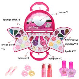 Beauty Fashion Girl Pretend Play Toy Set Makeup Cosmetic Bag Handbag Kids Party Gift for 3 4 5 6 7 8 Years Old Girls 230617