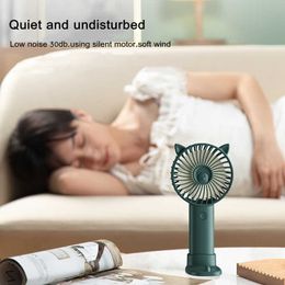 Electric Fans Lovely Bear Mini Portable Outdoor Air Speed Adjusted Hands Home Air Fans