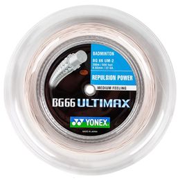 Badminton Shuttlecocks BG66 Ultimax String 200m Reel 230616