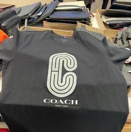 Coach brand Men's fashion T-shirt Coach Style Cardamom with men's black coach short sleeve luxury collection new coach Sweatshirts Designer men's POLO shirt YXQJ