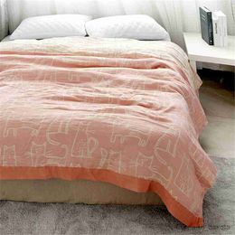 Blanket Summer Blanket Bedspread Cotton Bamboo for Beds 150*200 200*230 High Quality R230617