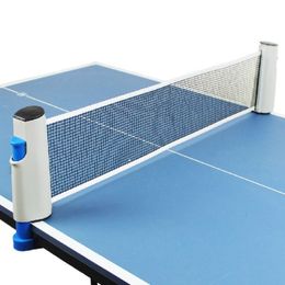 Table Tennis Raquets Portable Net Rack Frame Freely Retractable Ping Pong Post Adjustable Children Toy Gift 230616