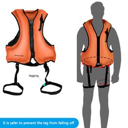 Life Vest Buoy PVC Buoyancy Survival Suit Lightweight Inflatable Water Sports Life Jacket Portable Wear-resistant Safe for Swimming Sea Fishing 230616