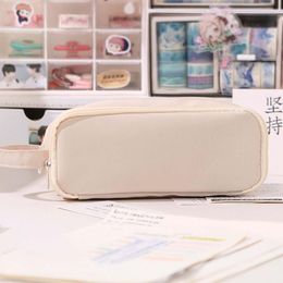 Portable Students Supplies Pen Pencil Case Cute Boy Girl Kawaii Cases Storage Kids Bag Large Big Stationery Box