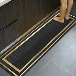 Carpet Kitchen Mat Home Entrance Doormat Bedroom Living Room Bedside Decor Long Rug Hallway Floor Carpet Bath Washable Anti-Slip Mat 230616