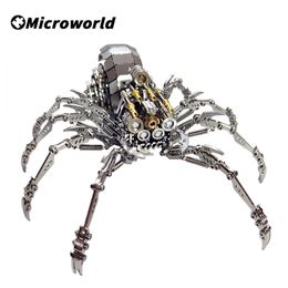 3D Puzzles Microworld Metal Puzzle Animal Spider King Plus Version Model Jigsaw DIY Assembly Kits Birthdays Gifts For Adult Teens 230616