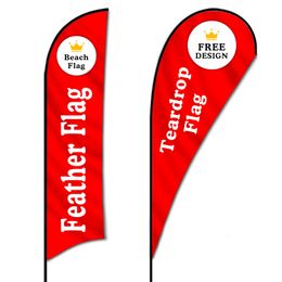 Banner Flags Beach Flag Feather Teardrop Banners Custom Graphic Printed Advertising Promotion Opening Celebration Outdoor Sport Club Using 230616