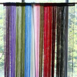 Sheer Curtains 2x1m 12 Colors String Curtains Door Window Panel Curtain Divider Yarn String Curtain Strip Tassel Drape Decor for Living Room 12 230616