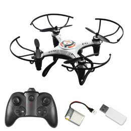 Mini RC Drone with LED 2.4G 4CH RC Quadcopter Toy Headless Mode 360 Degree Flip RC Toys for Kids Beginners 2 Batteries JX815-2