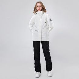 Other Sporting Goods 2023 Tooling Ski Suit Women Winter Outdoor Snowboard Climbing Camping Thickening Warm Windproof Waterproof Jacket and Pants 230617