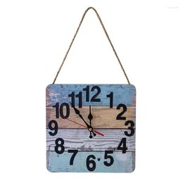 Wall Clocks Industrial Modern Square Clock Art American Personality Living Room Home Office School Vintage Decor