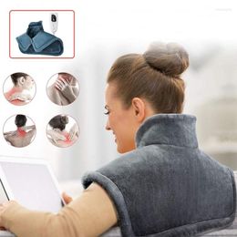 Scarves J78E Electric Heating Shawl Heated Neck Wrap For PainRelief Heat Shoulder Blankets Pad