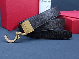 Mens Designer Tail clamp Belts for women Genuine Leather ladies belt pin buckle casual strap wholesale letter belt 045