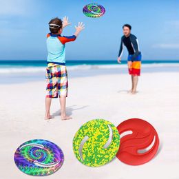 Sports Toys Eva Kolorowe latające dyski Water Beach Disc Golf Gravity Boomerang Outdoor Pets Training 230617